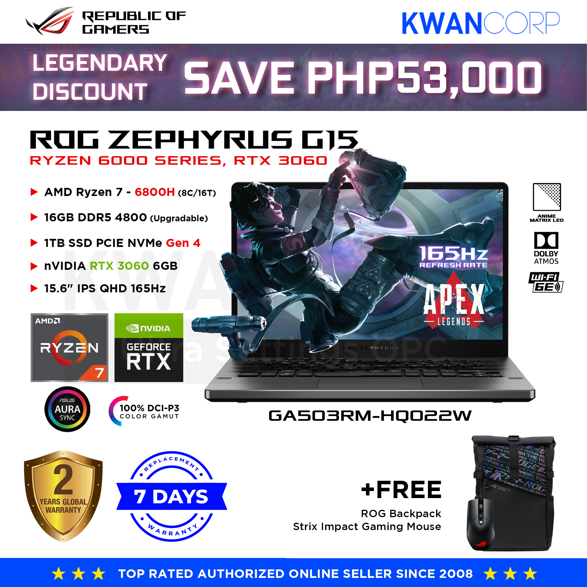 zephyrus g15 rtx 3050