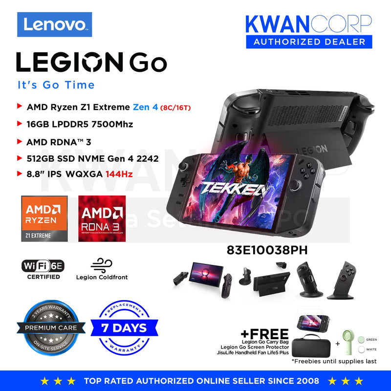 Lenovo Legion Go 83E10038PH AMD Ryzen Z1 Extreme Zen 4 16GB RAM AMD RDNA™ 3 512GB SSD 8.8" IPS WQXGA 144Hz